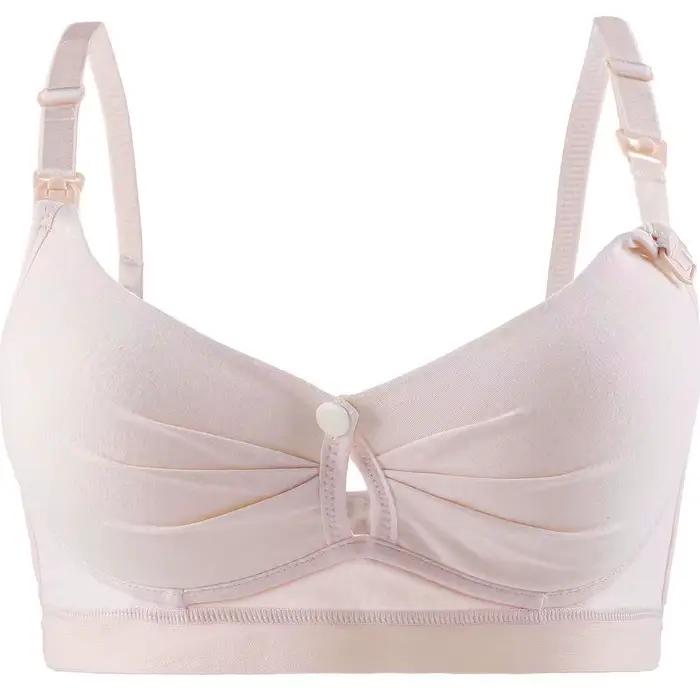 Soutien-gorge d'allaitement pour femmes, sous-vêtements d'allaitement, soutien-gorge pour l'alimentation, vêtements de grossesse, boutons haut et bas