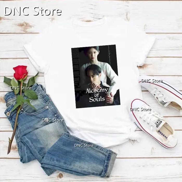 Tričko pre ženy alchýmia duší s grafickou potlačou Camiseta Mujer letné kórejské oblečenie pre