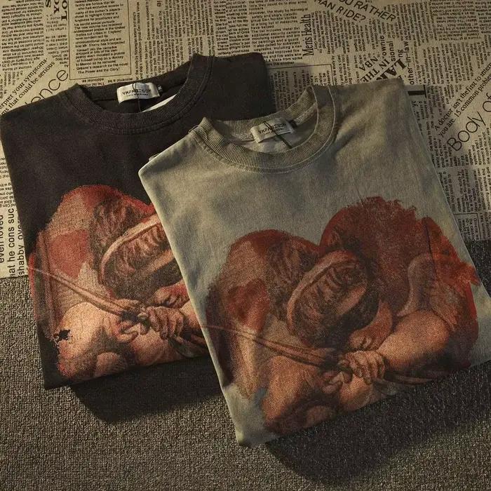 Mikina Y2K Retro Europe Love Angel Print