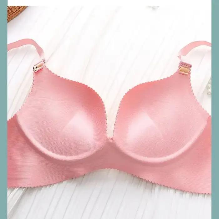 Soutien-gorge push-up à imprimé floral rétro pour petite poitrine, optique, tasse de moule, sans anneau en acier, soutien-gorge de synchronisation sans fil, étudiant, doux, sans couture, filles