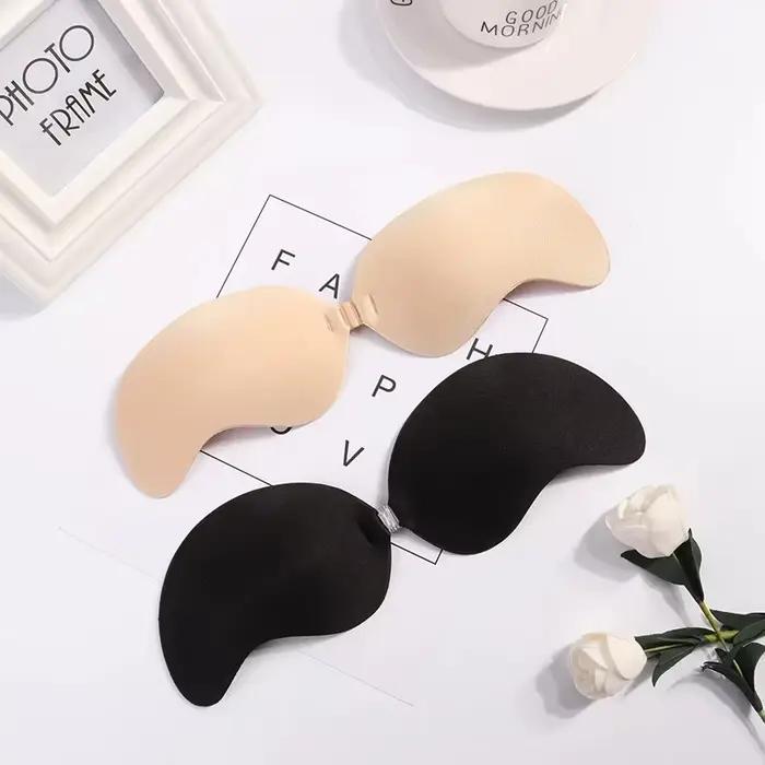 Soutien-gorge Push Up Invisible en Silicone, auto-adhésif, sans bretelles, pour la poitrine