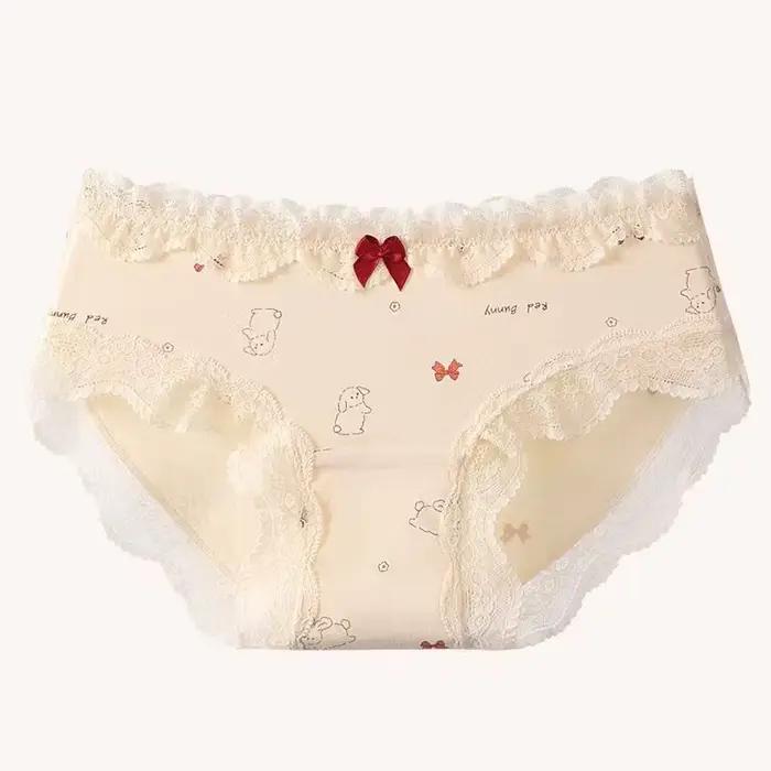 Ensemble de culottes triangulaires pour le jour de noël, sous-vêtements pour femmes, slips en coton, Lingerie Sexy, sous-vêtements intimes en dentelle sans couture