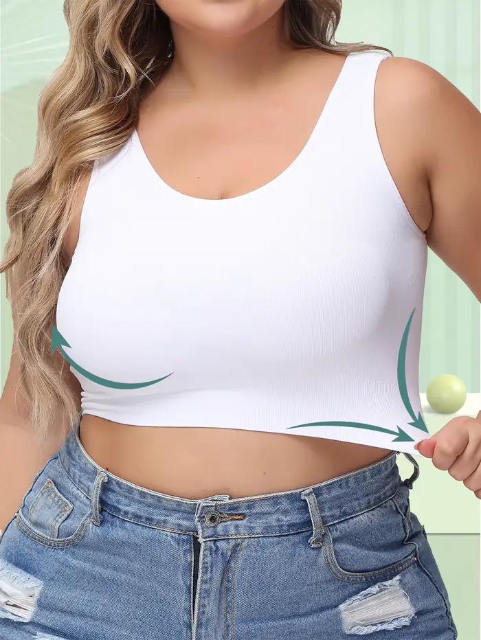 Soutien-gorge femme grande taille avec ascenseur et prévention du affaissement, façonnant et support pour le buste latéral, confortable sans support en fil.