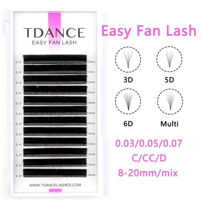 TDANCE Jednoduchá inštalácia rýchly ventilátor kvety Predlžovanie rias individuálne riasy automatické vysoká kvalita flóra