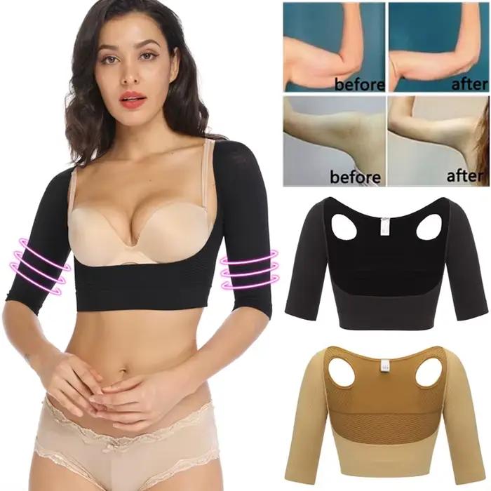 Haut de bras shaper pour femmes, gaine de bras sculpteur invisible, rehausseur de poitrine, soutien de posture, hauts de compression pour les occasions quotidiennes et spéciales