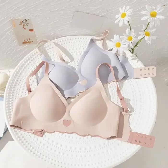 Soutien-gorge sans fil ajusté, antichoc, push-up, sans couture, effet galbant, réglable, pour le sport, pour filles et femmes