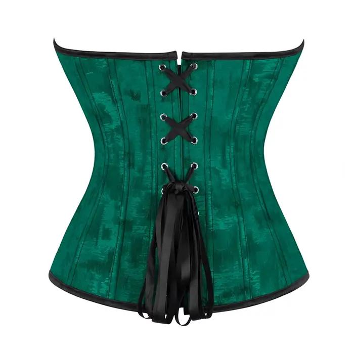 Corset Bustier pour femmes fleur à lacets Bustiers surbuste décontracté Jacquard Korsett Costume de la Renaissance médiévale tenues Steampunk