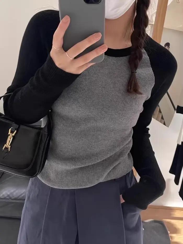 Dámske tričko Patchwork Slim s krátkym rukávom