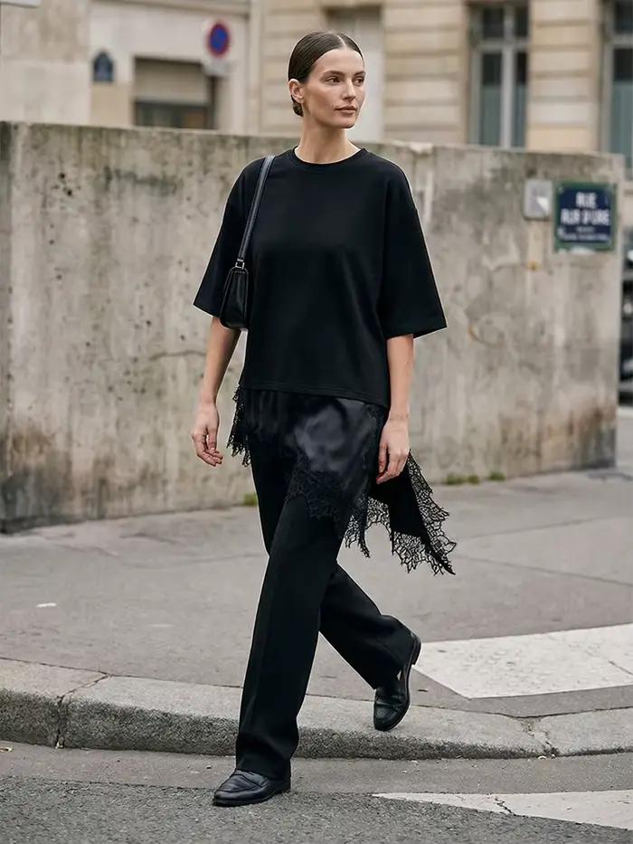 Willshela dámska módna pevná čipka patchwork asymetrická košeľa Vintage okrúhly výstrih polovičné rukávy žena Chic