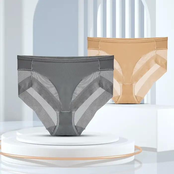Priedušná sieťovaná tvarovacia kombinézia pre ženy Sexy Priehľadné dámske spodné prádlo dievčenská Lingerie s vysokou elasticitou kontrolné nohavičky