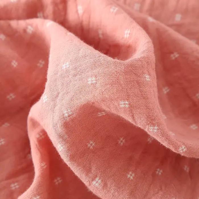 Ensemble pyjama en gaze 100% coton doux pour femmes, vêtements de nuit d'été respirants à pois, 2 pièces, vêtements de maison confortables