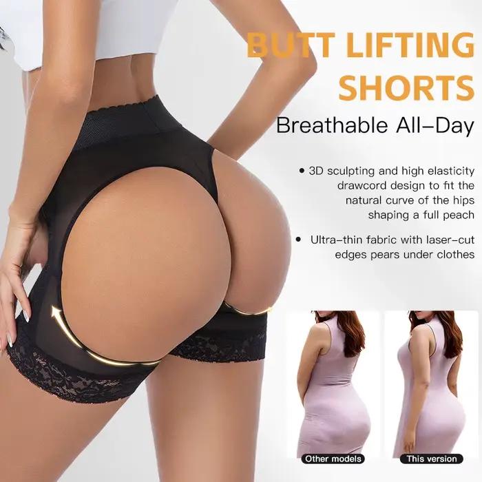 Femmes fesse ouvert hanche butin Shorts dentelle bout à bout Shaper culotte corps Shaper mariage pantalon sous-vêtements femme cul Push Up culotte