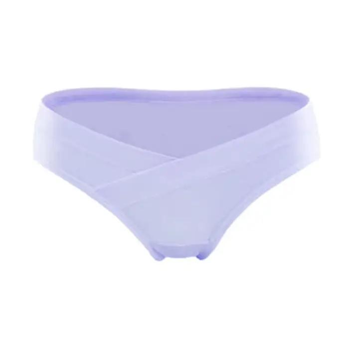 Sous-vêtements de maternité en coton pour femmes enceintes, culotte post-partum sous bosse, culotte de soutien du ventre douce en forme de V, respirante