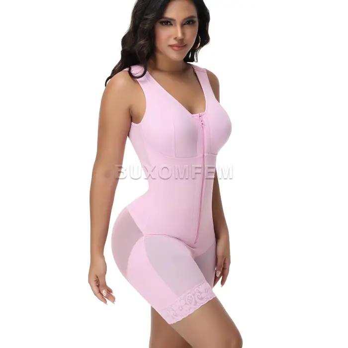 Shaping Slim ceinture Shapewear pour BBL sans manches avant boutonnage colombien ceinture femmes sans couture modélisation ventre contrôle body