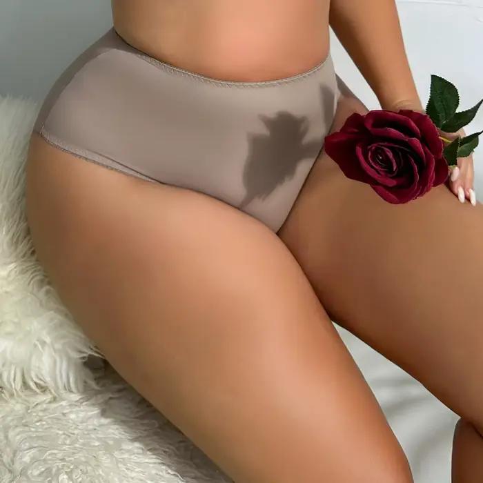 BEAUWEAR grande taille culottes pour femme grande taille sous-vêtements plaine mince caleçon 0XL 1XL 2XL 3XL 4XL 5XL-2025 # P P P P