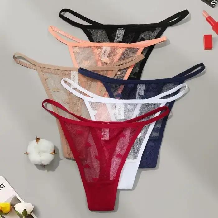 Sexy čistá čipka tangá nohavičky spodná bielizeň pre ženy nízky pás