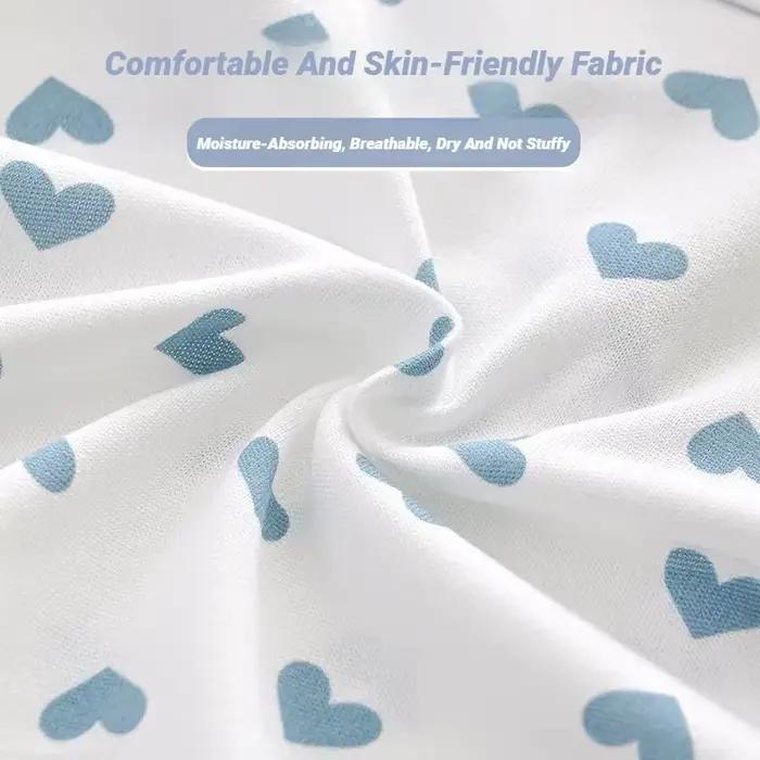 Lot de 5 culottes douces pour femmes, imprimé à carreaux cœur, respirantes et confortables pour le quotidien