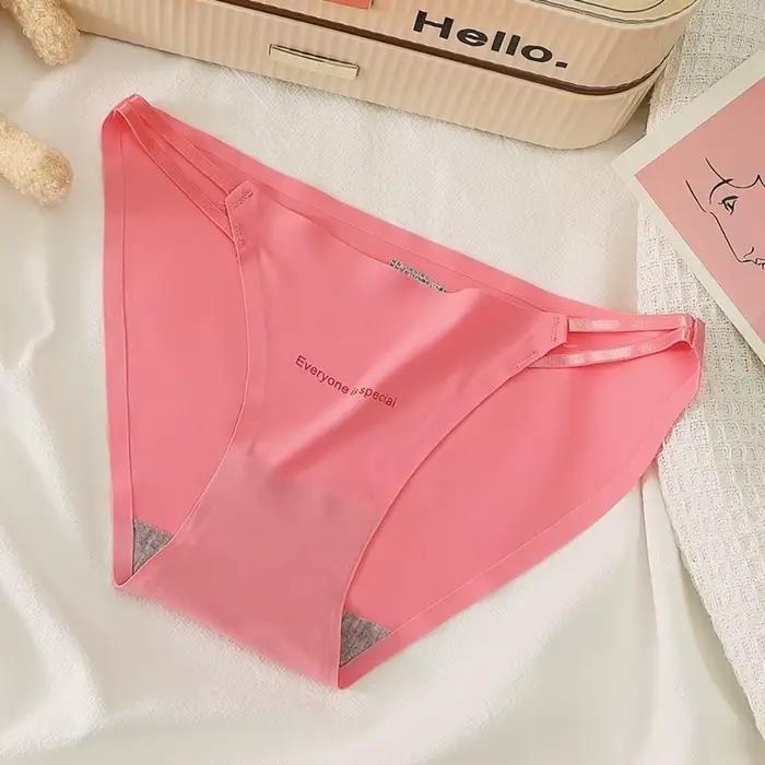 Culottes d'été Sweet Letter respirantes à fines bretelles sans coutures taille basse pour femme