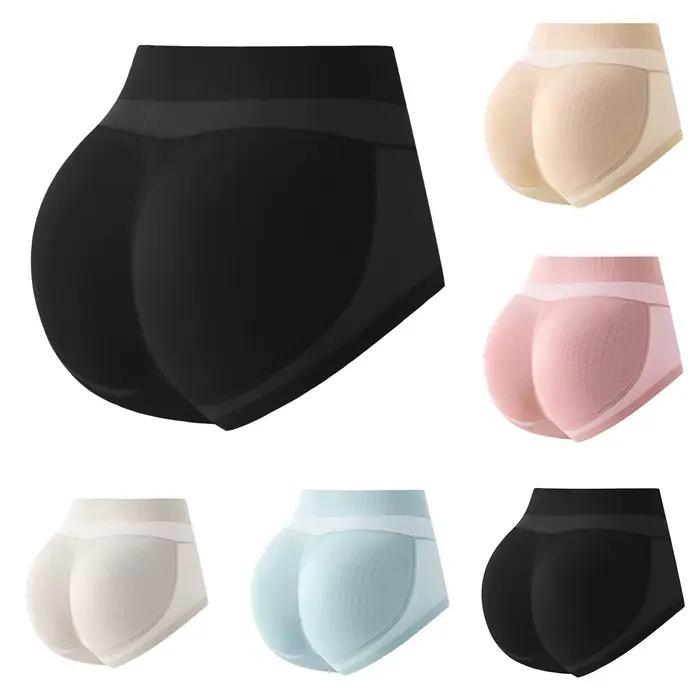 Sous-vêtements féminins de push-up avec effet push-up grand volume pour fesses et hanches, culotte courte avec décoration appliquée, pour femmes, occasions spéciales et quotidienne