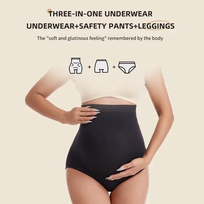 Culotte sans couture pour femmes, Boxer, pantalon de sécurité, vêtements de grossesse confortables, sous-vêtements de maternité doux et respirants, culotte grande taille