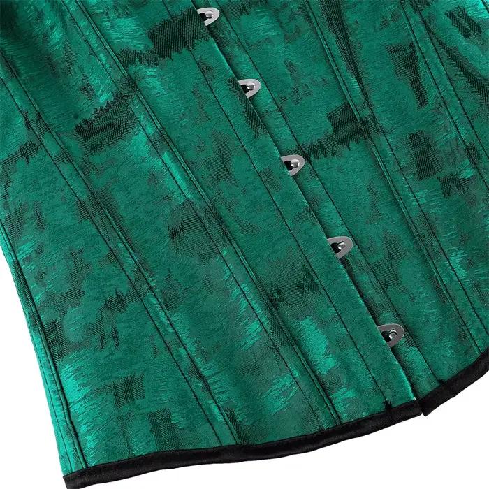Corset Bustier pour femmes fleur à lacets Bustiers surbuste décontracté Jacquard Korsett Costume de la Renaissance médiévale tenues Steampunk