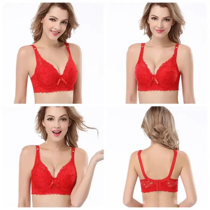 Soutien-gorge transparent grande taille 34 36 38 40 42 44 46 Bonnets B C D Marque Sexy Femme Dentelle Lingerie Push-up C306