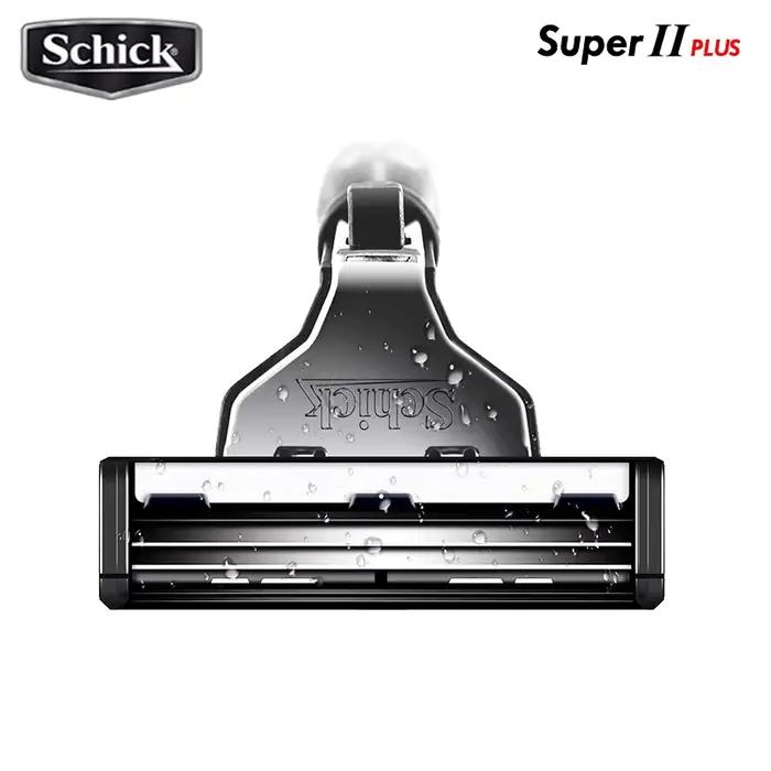 Schick – žiletky na tvár Super II PLUS, dvojité mazanie, vitamín B5, 48 ks