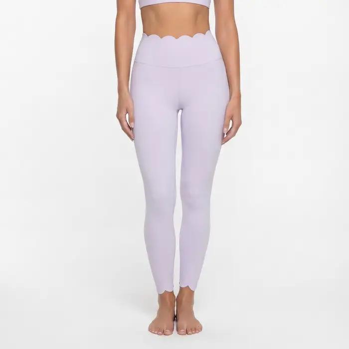 FUBEIKE femmes Yoga dentelle pantalons longs sensation nue serré hanche-levage minceur pantalons de sport Leggings de gymnastique entraînement vêtements féminins