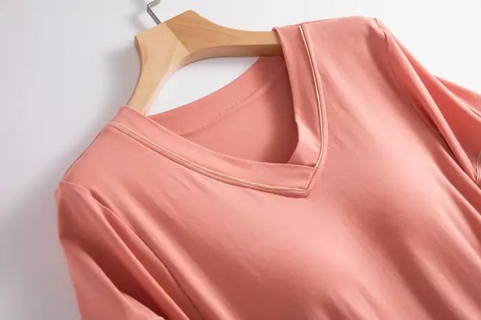 Modal Cotton Soft Night Dress Women Short Sleeve Bra Padded Casual Nightgowns Female Sleepwear For Sleeping Nightshirt M-3XL
