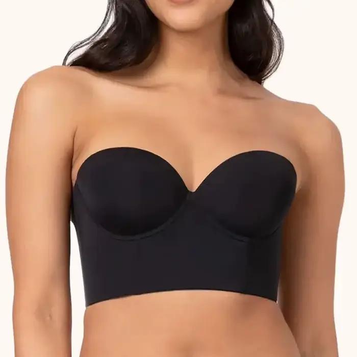 Soutien-gorge banrib convertible antidérapant pour femme, soutien-gorge dos nu, soutien-gorge sans bretelles, soutien-gorge push-up invisible, sous-vêtements coordonnants