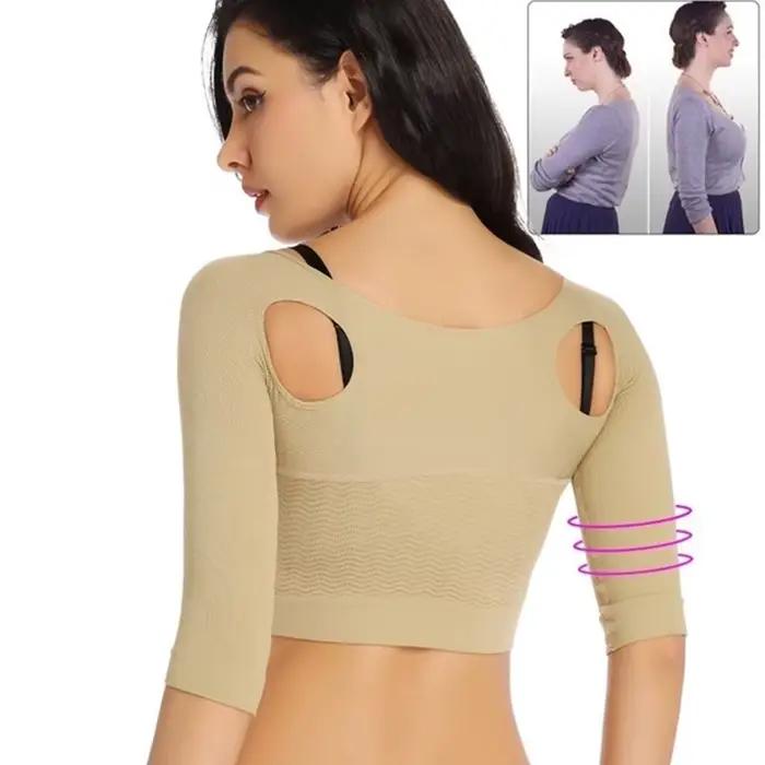 Haut de bras shaper pour femmes, gaine de bras sculpteur invisible, rehausseur de poitrine, soutien de posture, hauts de compression pour les occasions quotidiennes et spéciales