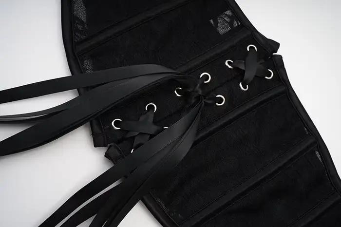 Femmes taille formateur Corsets minceur Shaper corps ceinture grande taille noir dentelle florale court torse sous le buste Bustiers Corsets