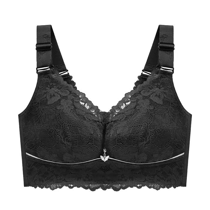 Soutien-gorge Push Up femme Lingerie soutien-gorge Sexy dentelle soutiens-gorge pour femmes sans fil sous-vêtements femmes 52C D E tasse grande taille soutien-gorge femmes vêtements soutiens-gorge