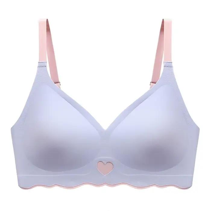 Soutien-gorge sans fil ajusté, antichoc, push-up, sans coutures, effet galbant, réglable, pour le sport et le yoga
