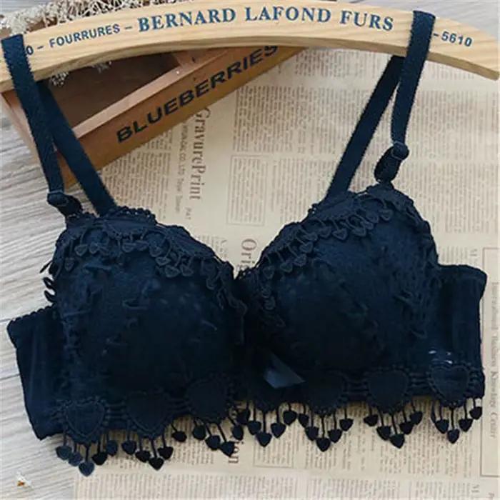 Femmes Sexy soutien-gorge dentelle douce bretelles réglables Push Up brassière à armatures Lingerie haut rembourré ropa de mujer brasieres para mujer