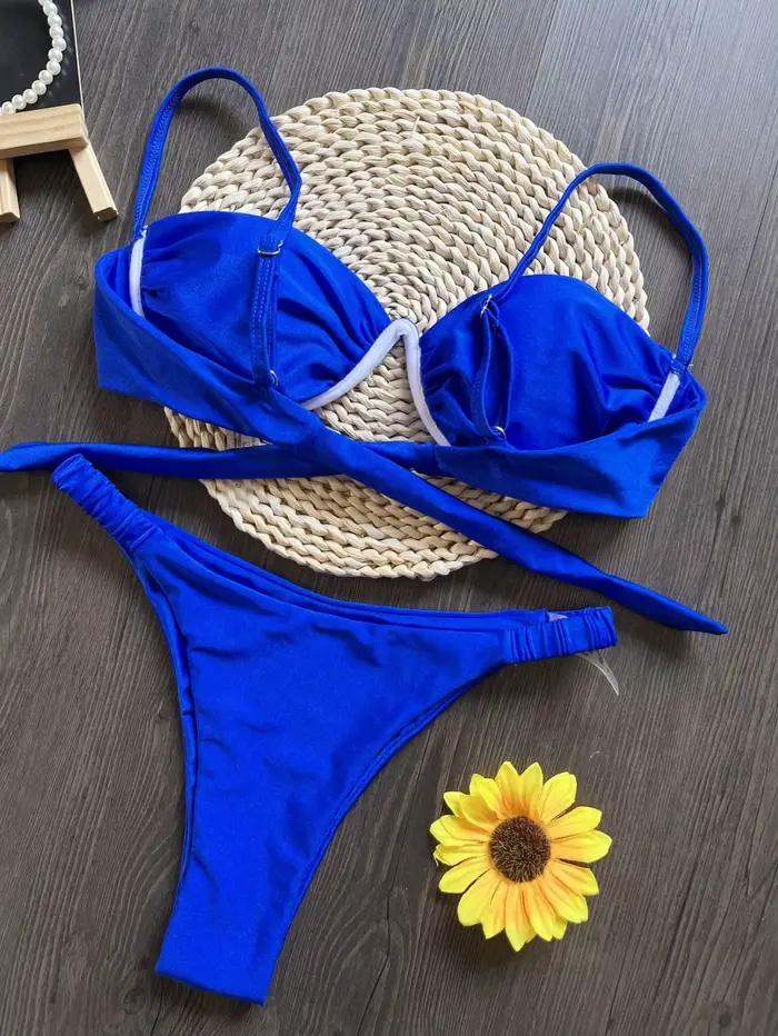 Sexy 3D kvetinový bikini set 2026 pre ženy