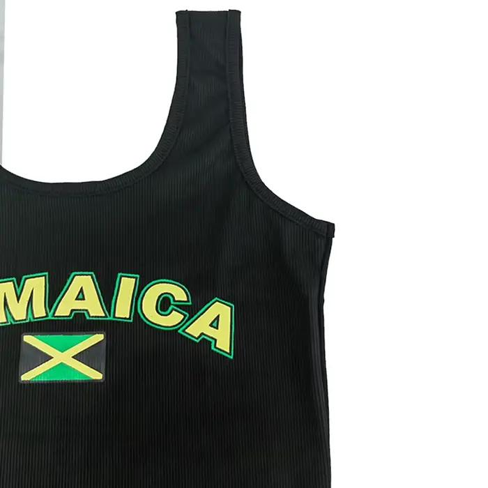 JAMAICA - Čierne glazúrované tielko pre ženy