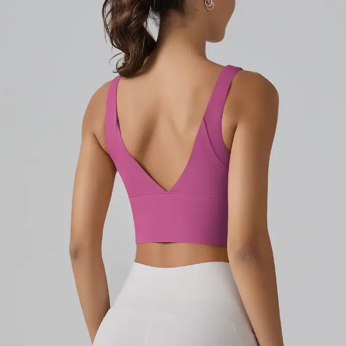 Soutien-gorge de Yoga sous-vêtements femmes été soutien-gorge antichoc beau dos sport course vêtements chauds formation Fitness Yoga débardeur soutien-gorge