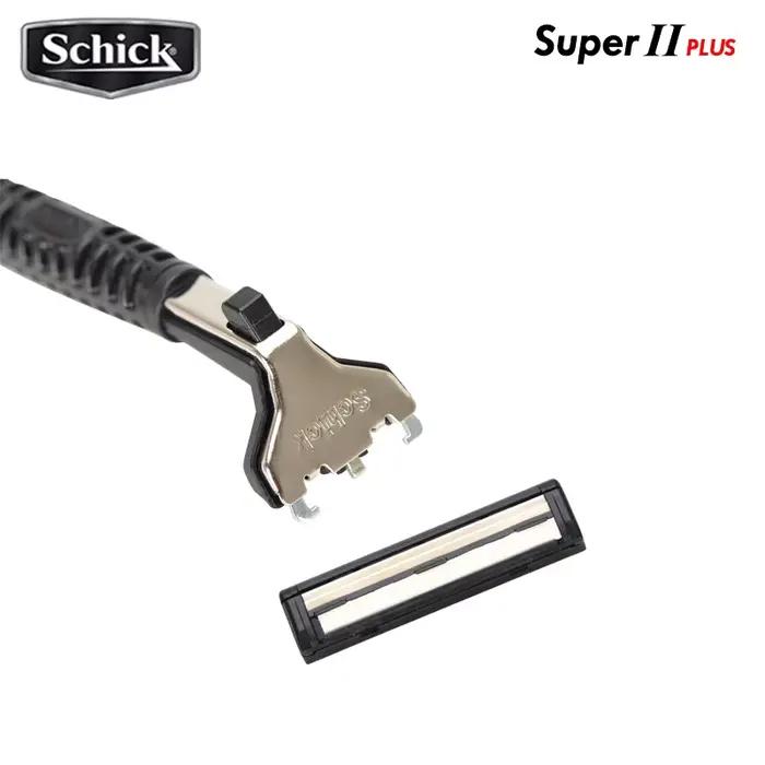 Schick – žiletky na tvár Super II PLUS, dvojité mazanie, vitamín B5, 48 ks