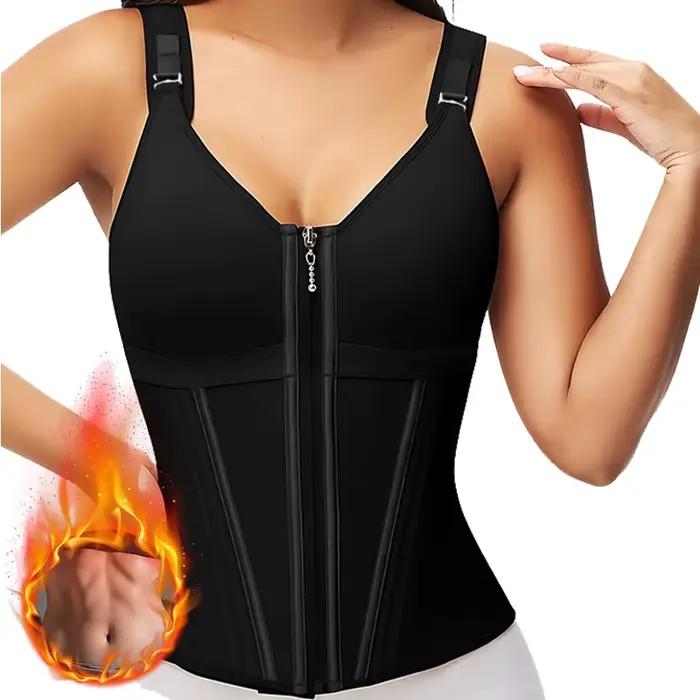 Corset d'entraînement de taille pour femmes, contrôle du ventre, Sport, entraînement, modelant le corps, gilet désossé en acier, surbuste, haut Bustier