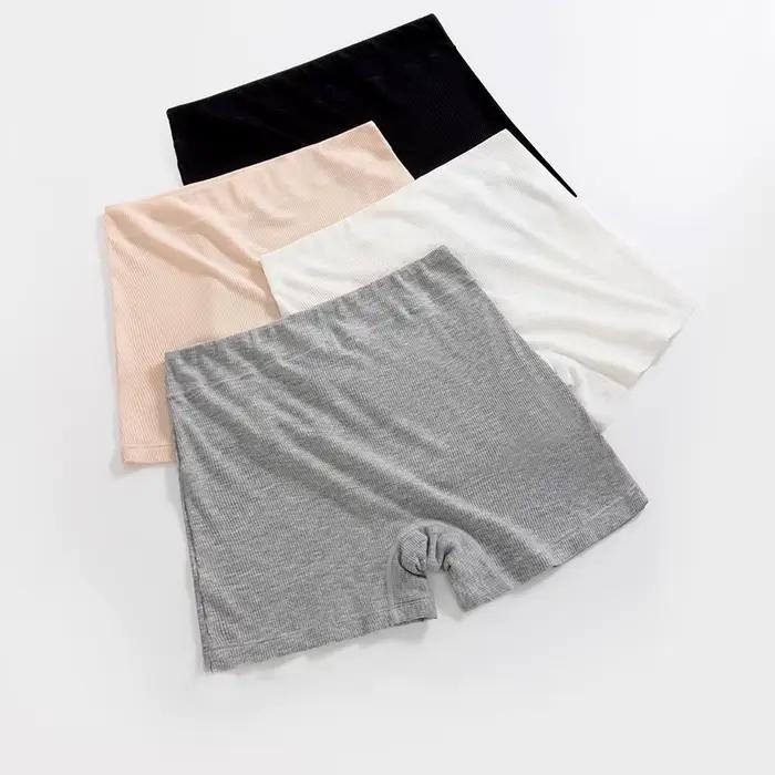 Sous-vêtements taille haute pour femmes, culotte élastique en Viscose 2 en 1, pantalon court de sécurité de grande taille, Short respirant pour garçons