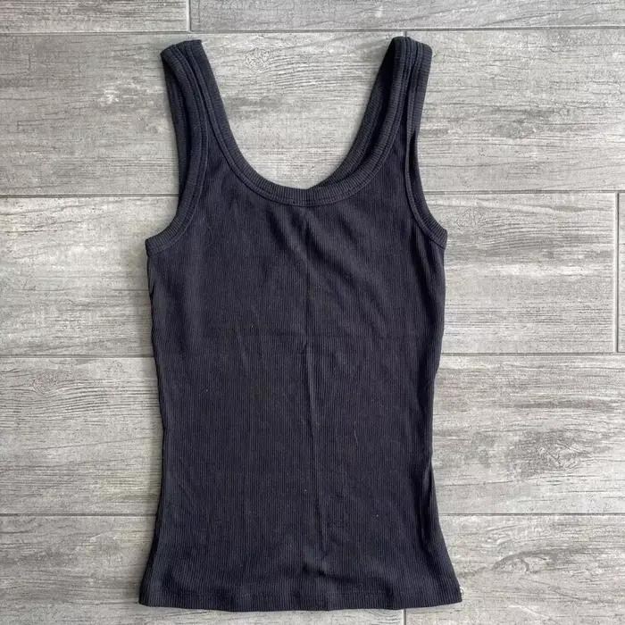Vintage bezrukávové tielko s potlačou písmen