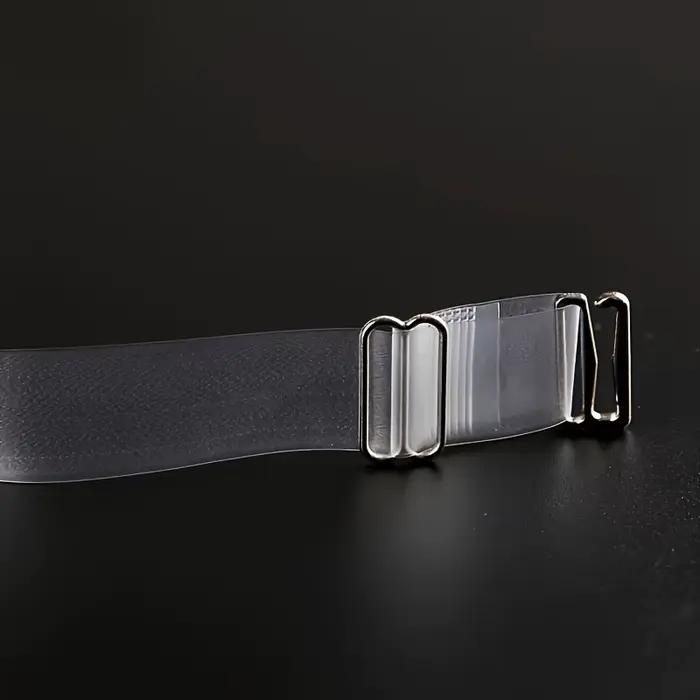 1/3 paires de sous-vêtements transparents avec bretelles en TPU élastiques et soutien-gorge ajustable avec cristaux invisibles