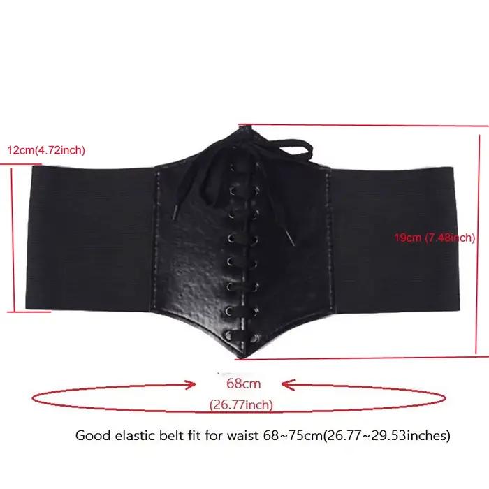 Corset Ceinture pansement Super large en cuir Pu Ceinture minceur corps femmes élastique taille haute ceintures Cinto Sobretudo Feminin Ceinture