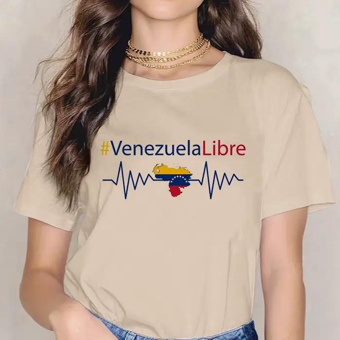 Dámske letné tričko s potlačou Venezuela Mange gotické