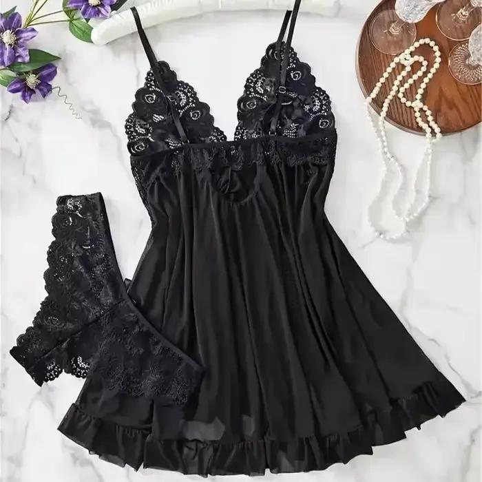 Červený sexy lingerie set