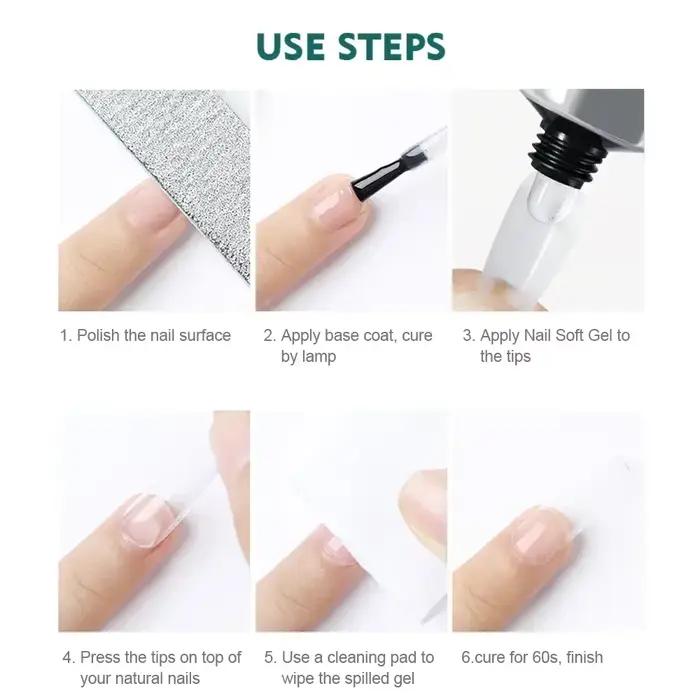 Nailpop Pro mäkké nechty tipy Gélové lepidlo 20g