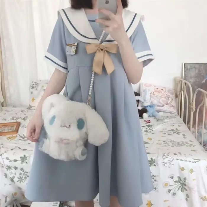 Letné šaty v štýle Preppy Jk