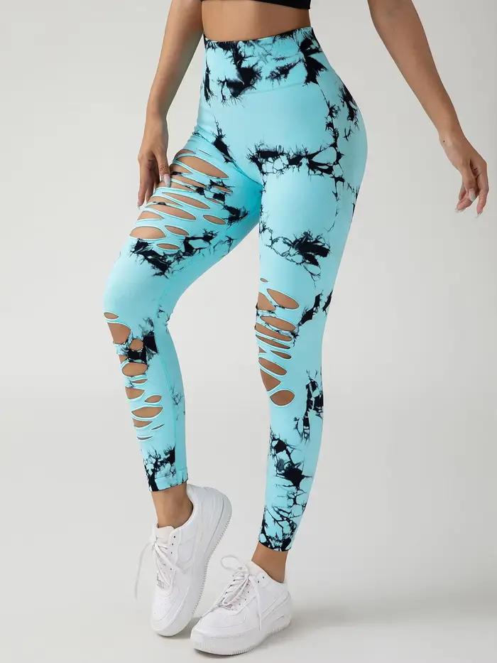 Bezšvové dámske nohavice na jogu Skinny s viazaním