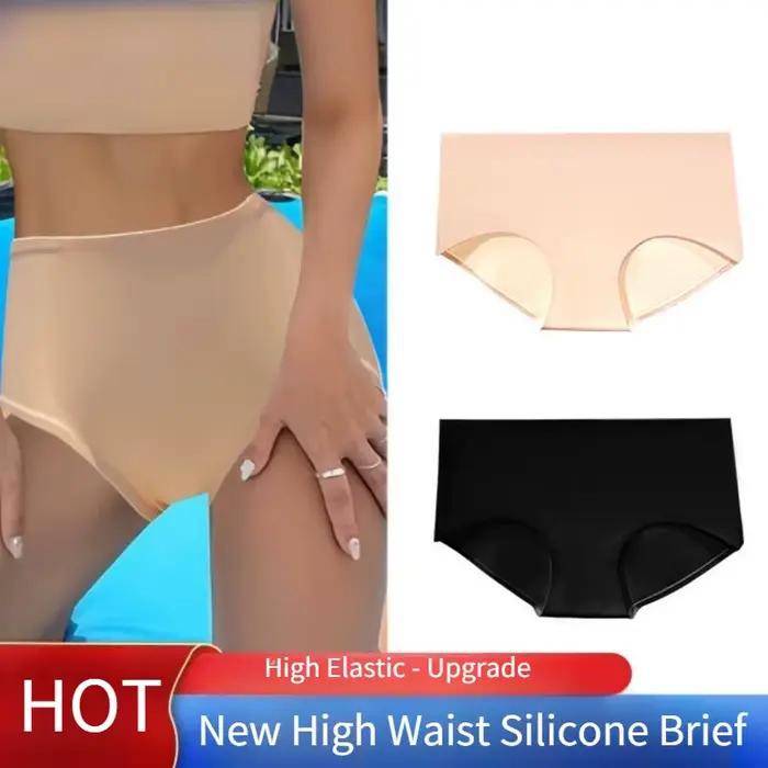 Slip taille haute en Silicone pour femmes, maillot de bain élastique, unisexe, doublure à séchage rapide, imperméable, vêtements de plage, vêtements de fête à la piscine